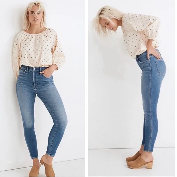 NWT Madewell 10” High Rise Crop Skinny Jeans Size 27 - Picture 2 of 12